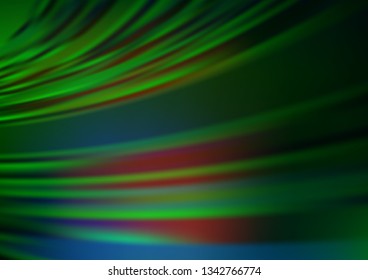 Light Green vector blurred bright template. Creative illustration in halftone style with gradient. The template can be used for your brand book.