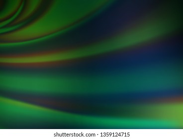 Light Green vector blurred bright template. A completely new color illustration in a bokeh style. Brand new style for your business design.