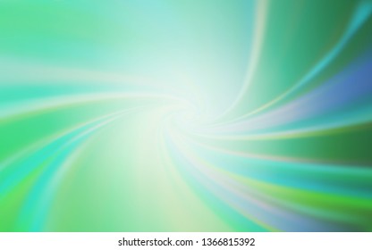 Light Green vector blurred bright pattern. New colored illustration in blur style with gradient. New style for your business design.
