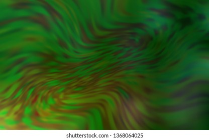 Light Green vector blurred bright template. Glitter abstract illustration with gradient design. Completely new design for your business.