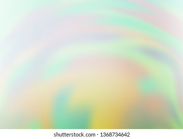 Light Green vector blurred bright background. A completely new color illustration in a bokeh style. A completely new template for your design.