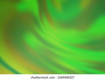 Light Green vector blurred bright pattern. Creative illustration in halftone style with gradient. The template can be used for your brand book.