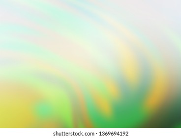 Light Green vector blurred bright template. Glitter abstract illustration with an elegant design. The template can be used for your brand book.