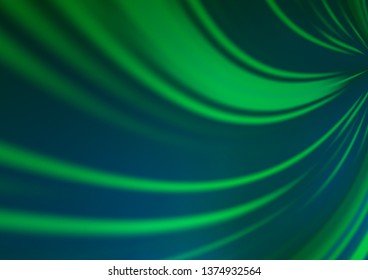 Light Green vector blurred bright template. A vague abstract illustration with gradient. The template can be used for your brand book.