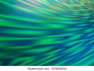 Light Green vector blurred bright background. Creative illustration in halftone style with gradient. The blurred design can be used for your web site.