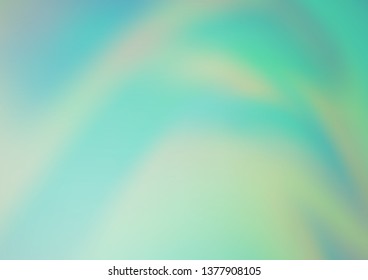 Light Green vector blurred bright background. Colorful abstract illustration with gradient. Brand new style for your business design.