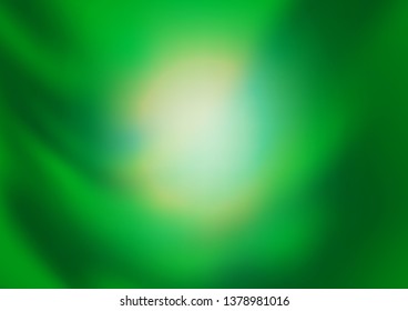 Light Green vector blurred bright template. Colorful illustration in abstract style with gradient. Brand new design for your business.