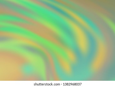 Light Green vector blurred bright template. A vague abstract illustration with gradient. A completely new design for your business.