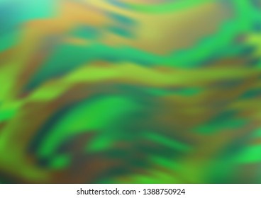 Light Green vector blurred bright template. Modern geometrical abstract illustration with gradient. The template for backgrounds of cell phones.