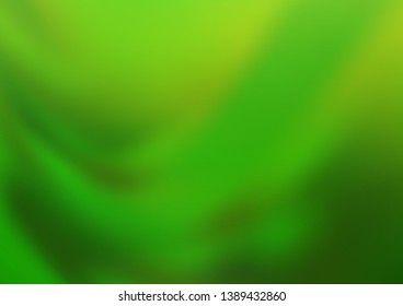 Light Green vector blurred bright background. Colorful illustration in abstract style with gradient. The blurred design can be used for your web site.