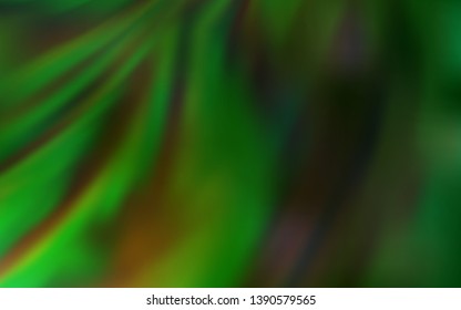 Light Green vector blurred bright texture. Creative illustration in halftone style with gradient. The best blurred design for your business.