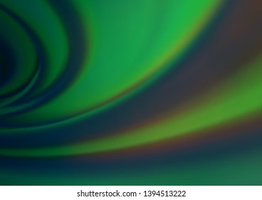 Light Green vector blurred bright template. A completely new color illustration in a bokeh style. A new texture for your design.