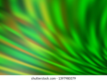 Light Green vector blurred bright pattern. Colorful abstract illustration with gradient. A completely new template for your design.