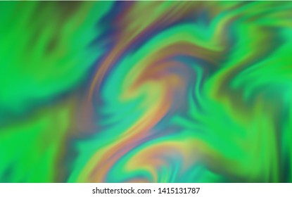 Light Green vector blurred bright template. New colored illustration in blur style with gradient. Completely new design for your business.