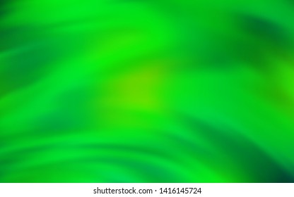 Light Green vector blurred bright pattern. Creative illustration in halftone style with gradient. The best blurred design for your business.