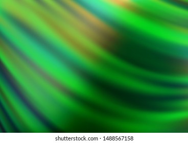 Light Green vector blurred bright pattern. Colorful illustration in abstract style with gradient. Brand new style for your business design.