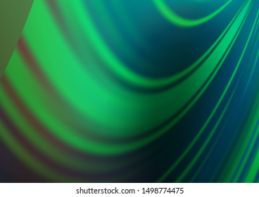 Light Green vector blurred bright template. Creative illustration in halftone style with gradient. The template for backgrounds of cell phones.