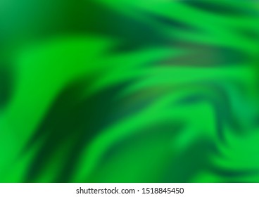 Light Green vector blurred bright template. A vague abstract illustration with gradient. A completely new template for your design.