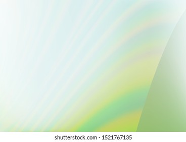 Light Green vector blurred bright background. Creative illustration in halftone style with gradient. Brand new style for your business design.