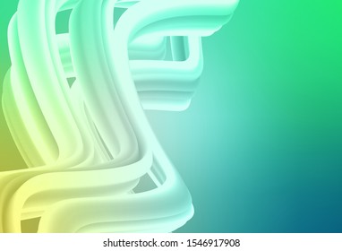 Light Green vector blurred bright template. Creative illustration in halftone style with gradient. New design for your business.