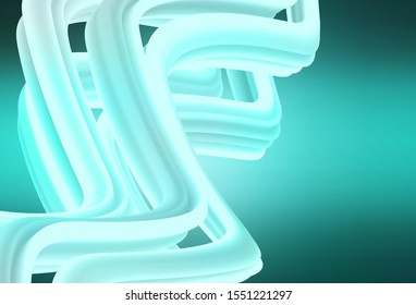 Light Green vector blurred bright texture. Creative illustration in halftone style with gradient. The best blurred design for your business.