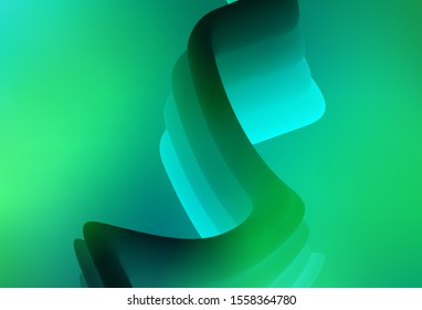 Light Green vector blurred bright template. Creative illustration in halftone style with gradient. Background for a cell phone.
