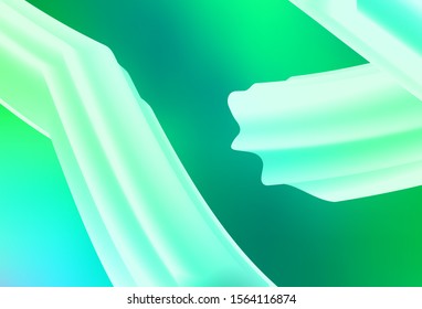 Light Green vector blurred bright pattern. Glitter abstract illustration with gradient design. New way of your design.