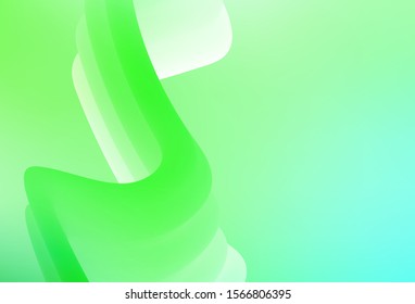 Light Green vector blurred bright pattern. Creative illustration in halftone style with gradient. New design for your business.