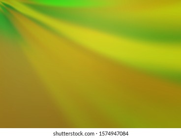 Light Green vector blurred bright background. Colorful illustration in abstract style with gradient. The elegant pattern for brand book.