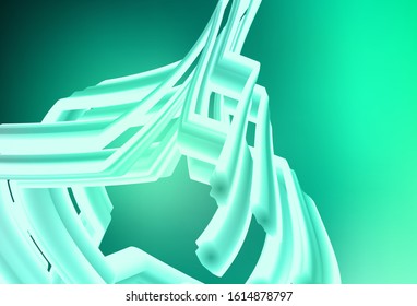 Light Green vector blurred bright texture. Colorful abstract illustration with gradient. The best blurred design for your business.