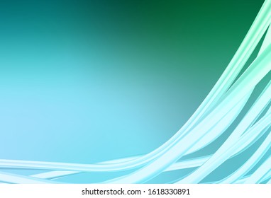 Light Green vector blurred bright pattern. An elegant bright illustration with gradient. Elegant background for a brand book.