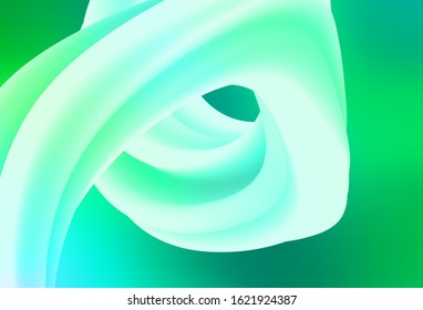 Light Green vector blurred bright pattern. Colorful abstract illustration with gradient. Smart design for your work.