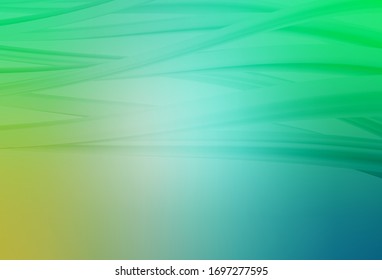 Light Green vector blurred bright template. Abstract colorful illustration with gradient. New design for your business.