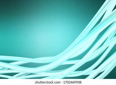 Light Green vector blurred bright pattern. Colorful illustration in abstract style with gradient. Elegant background for a brand book.