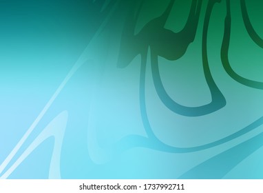 El vector verde claro difuminó el patrón brillante. Ilustración abstracta colorida con gradiente. Nuevo diseño para su negocio.