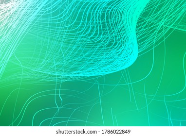 Light Green vector blurred bright texture. Creative illustration in halftone style with gradient. New style design for your brand book.