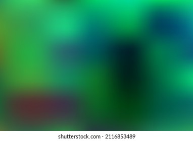Light Green vector blurred bright pattern. Creative illustration in halftone style with gradient. Template for any brand book.