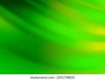 El vector verde claro difuminó el patrón brillante. Una elegante ilustración brillante con gradiente. Una plantilla completamente nueva para su diseño.