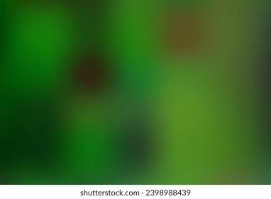 Plantilla brillante vectorial verde claro difuminada. Ilustración abstracta vaga con gradiente. Mejor diseño borroso para su negocio.