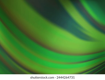 Vector verde claro Plantilla brillante borrosa. Una ilustración de color completamente nueva en un estilo bokeh. El fondo para tus diseños creativos.