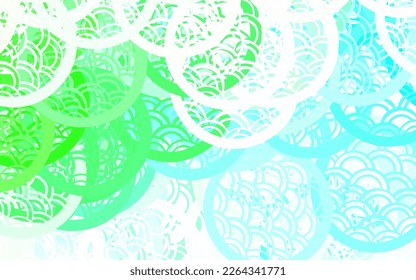 Light Green vector Blurred bubbles abstract background and colorful gradient  Illustration and set shining colorful abstract circles  Elegant design for wallpapers 
