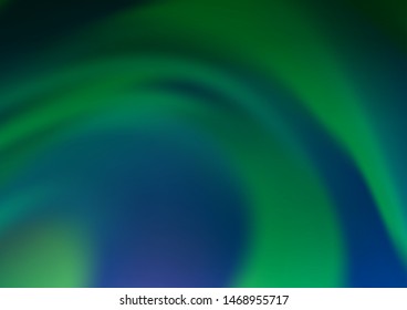 Light Green vector blurred circular background. Shining colorful illustration in a Brand new style. A completely new template for your design.