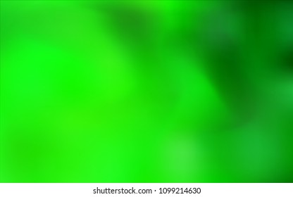 Light Green vector blurred and colored backdrop. A completely new color illustration in a vague style. The completely new template can be used for your brand book.
