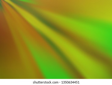 Light Green vector blurred and colored template. A vague abstract illustration with gradient. The template can be used for your brand book.