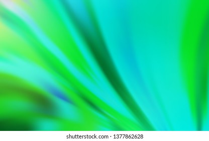 Light Green vector blurred and colored pattern. A completely new colored illustration in blur style. Elegant background for a brand book.