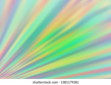 Light Green vector blurred and colored template. An elegant bright illustration with gradient. The template can be used for your brand book.