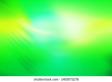 Light Green vector blurred and colored pattern. Colorful illustration in abstract style with gradient. Background for designs.