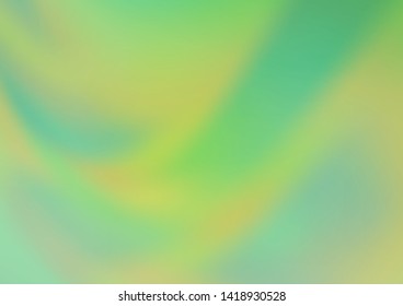 Light Green vector blurred and colored template. An elegant bright illustration with gradient. The template can be used for your brand book.