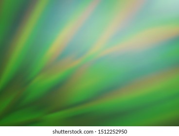 Light Green vector blurred and colored template. Colorful abstract illustration with gradient. The template can be used for your brand book.