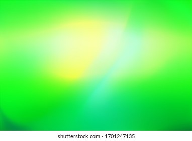 Light Green vector blurred and colored backdrop. Colorful illustration in abstract style with gradient. The template can be used as a background of a cell phone.